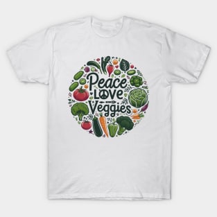 Funny Vegetarian Men Women Cool Veggie T-Shirt